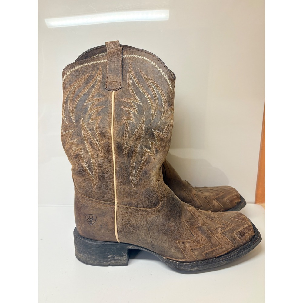 Ariat Brown Leather Western Cowboy Boots